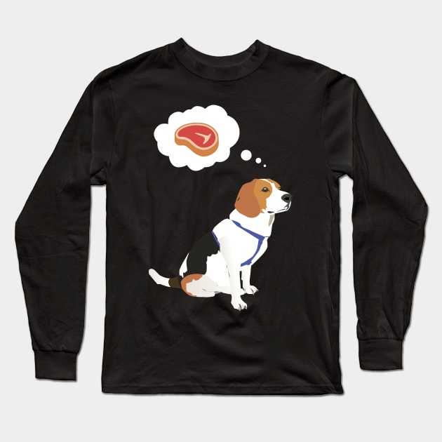 Gourmet Beagle Dog Long Sleeve T-Shirt by NorseTech